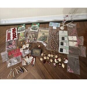 Lot of Crafts For Miniature Tree Christmas Ornaments NEW